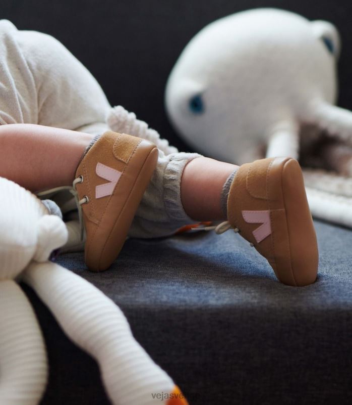 skor JP4FL401 barn Veja baby mocka öken kronblad