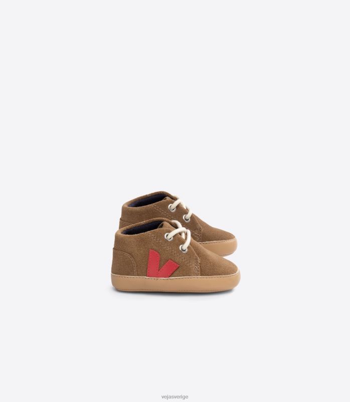 skor JP4FL406 barn Veja baby mocka brun pekin