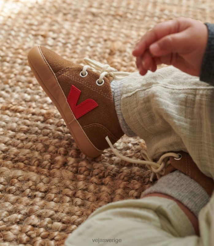 skor JP4FL406 barn Veja baby mocka brun pekin