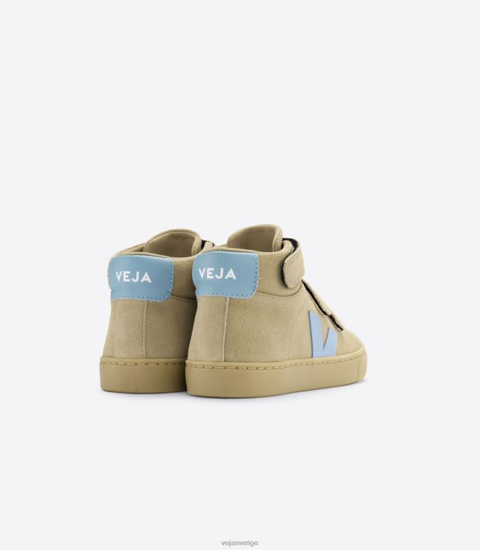 skor JP4FL311 barn Veja esplar mid mocka dune stål