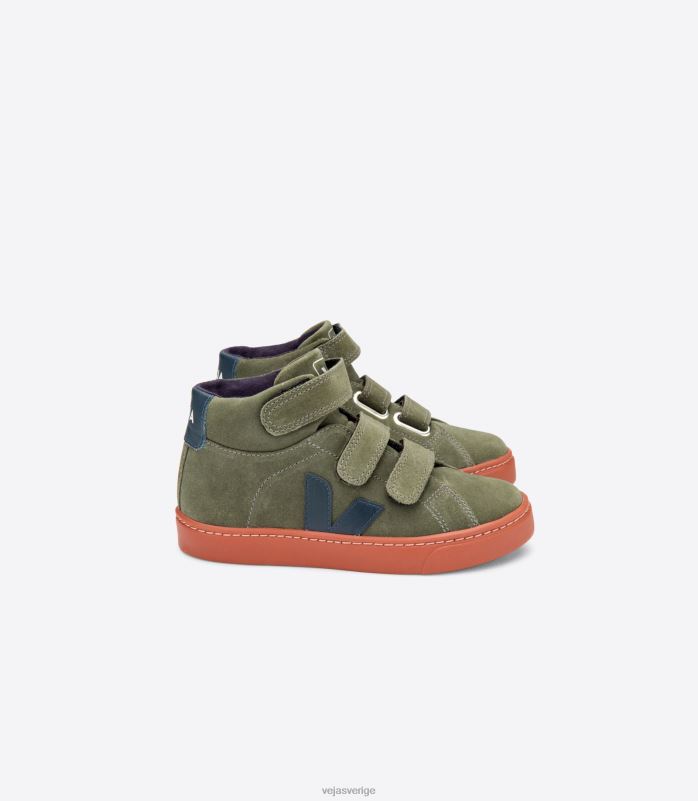 skor JP4FL312 barn Veja esplar mid mocka mud nautico rost sula