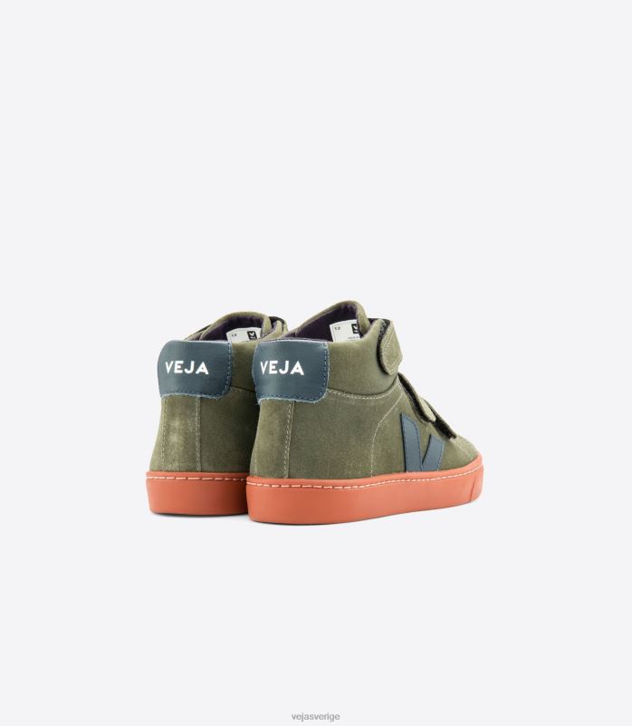 skor JP4FL312 barn Veja esplar mid mocka mud nautico rost sula