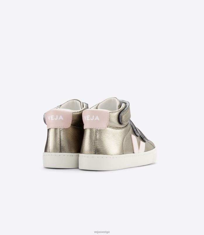 skor JP4FL315 barn Veja esplar mid kromfritt kronblad i brons i läder