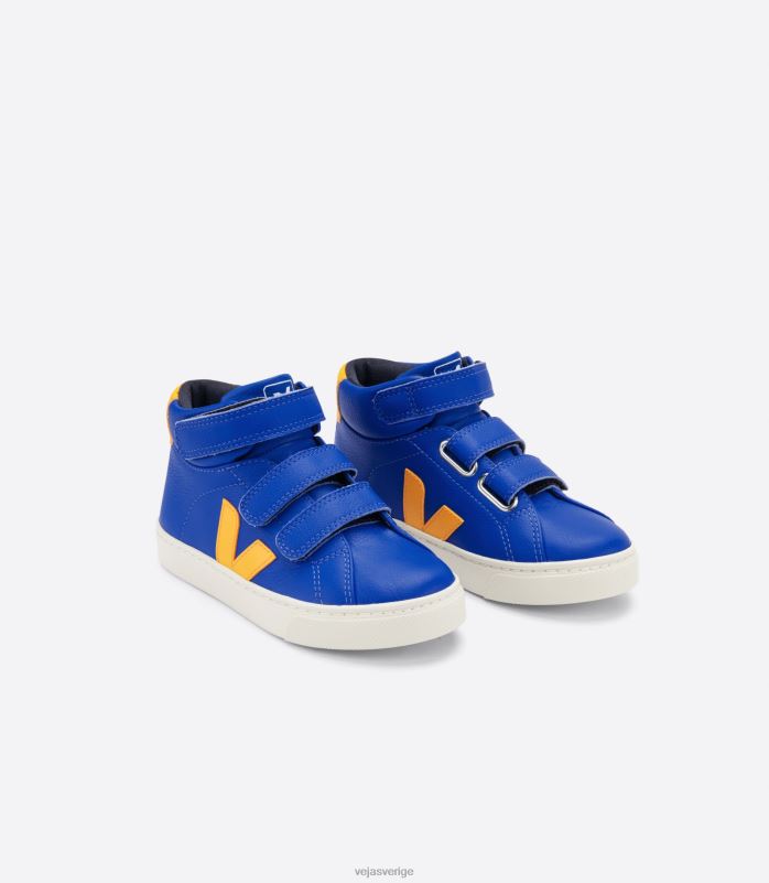 skor JP4FL316 barn Veja esplar mid kromfritt läder paros ouro