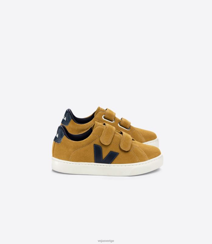 skor JP4FL325 barn Veja esplar mocka camel nautico