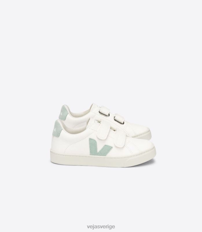 skor JP4FL329 barn Veja esplar kromfritt läder vit matcha