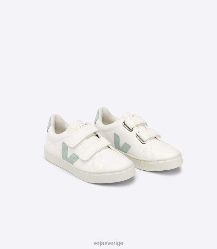 skor JP4FL329 barn Veja esplar kromfritt läder vit matcha