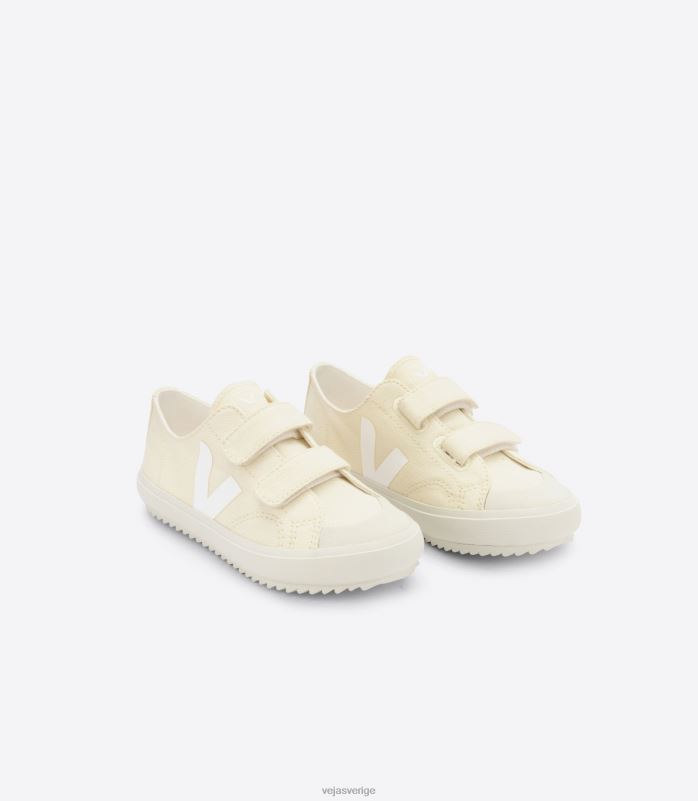 skor JP4FL395 barn Veja ollie canvas smör vit