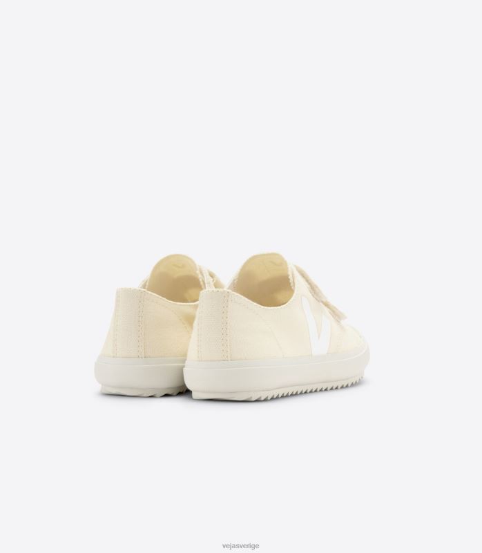 skor JP4FL395 barn Veja ollie canvas smör vit