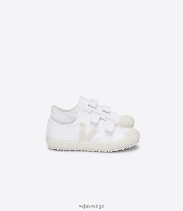 skor JP4FL399 barn Veja ollie canvas vit pierre