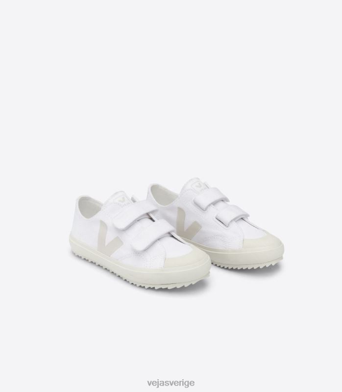 skor JP4FL399 barn Veja ollie canvas vit pierre