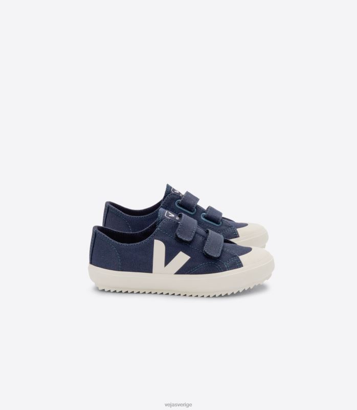 skor JP4FL400 barn Veja ollie canvas marin pierre