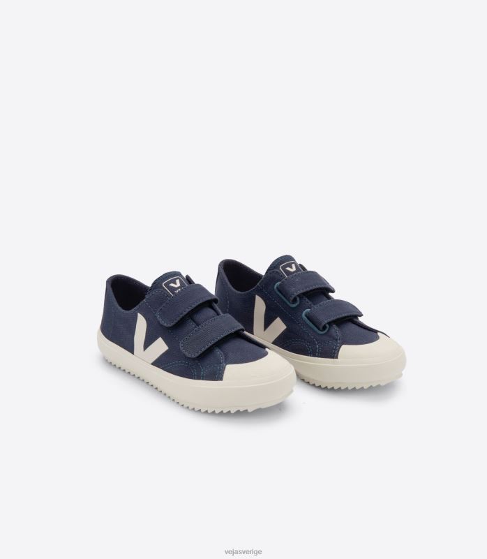 skor JP4FL400 barn Veja ollie canvas marin pierre