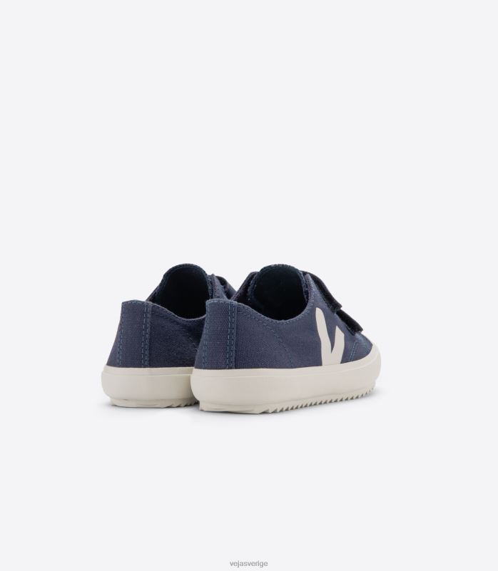 skor JP4FL400 barn Veja ollie canvas marin pierre