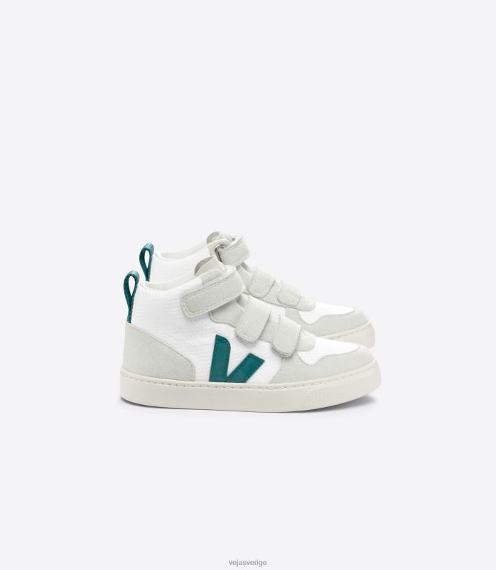 skor JP4FL344 barn Veja v-10 mid b-mesh vit brittany