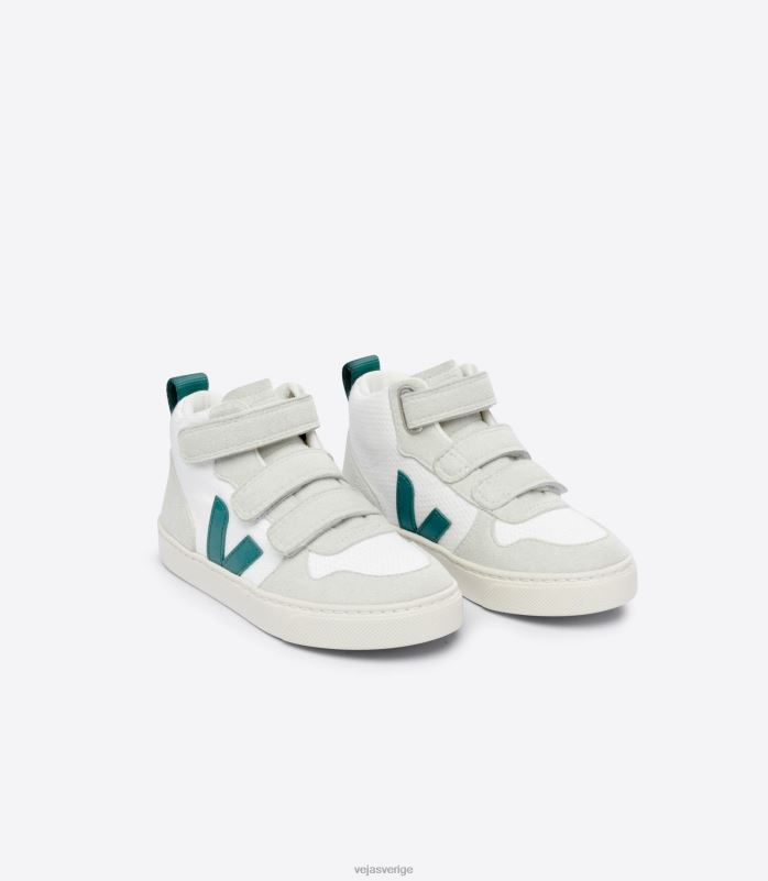 skor JP4FL344 barn Veja v-10 mid b-mesh vit brittany