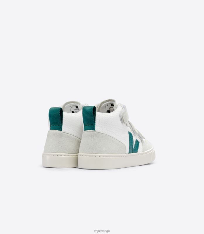 skor JP4FL344 barn Veja v-10 mid b-mesh vit brittany