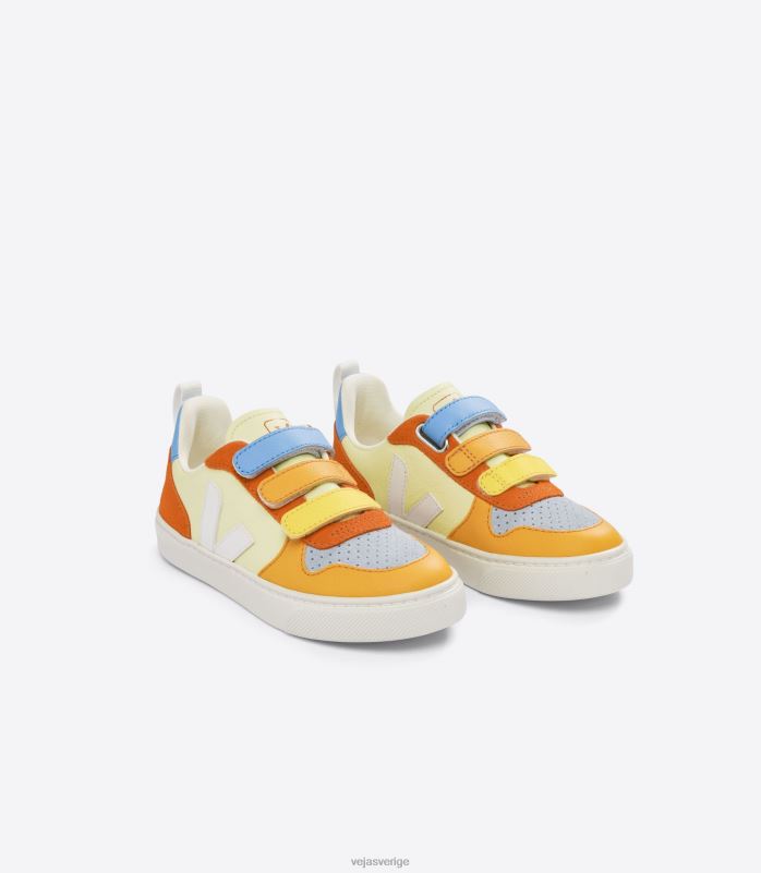 skor JP4FL353 barn Veja v-10 kromfritt läder multico sun