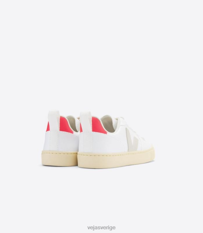 skor JP4FL367 barn Veja v-10 snören cwl vit pierre rose fluo