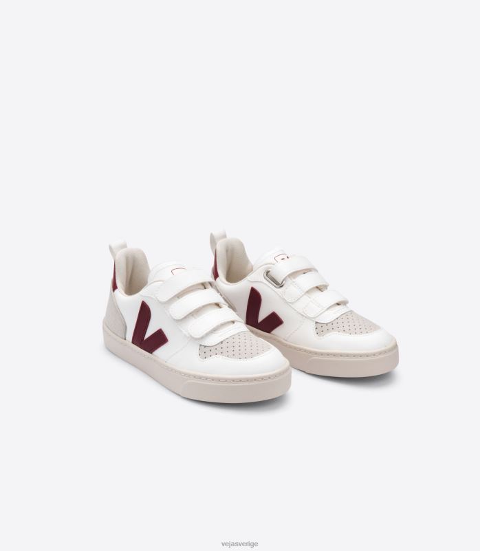 skor JP4FL374 barn Veja v-10 cwl vit marsala