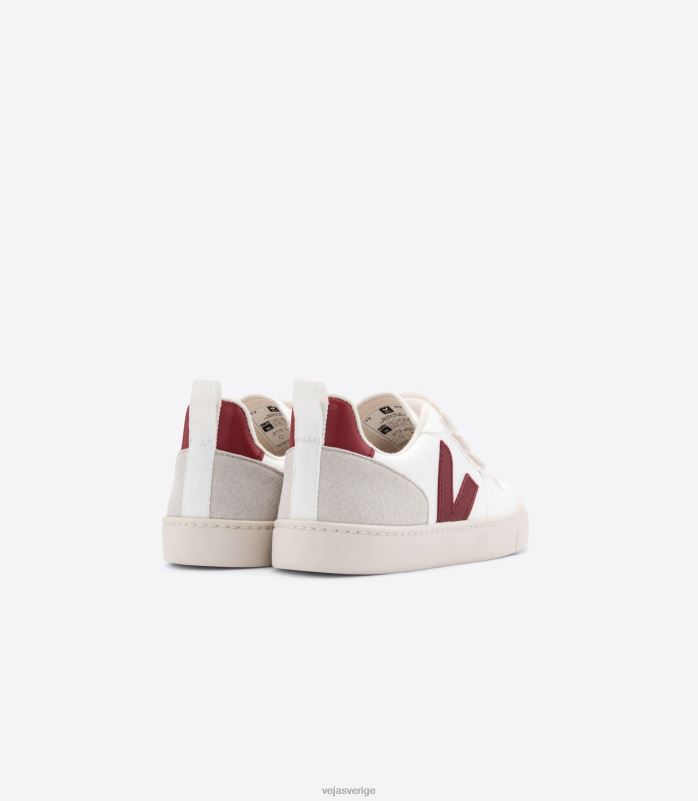 skor JP4FL374 barn Veja v-10 cwl vit marsala