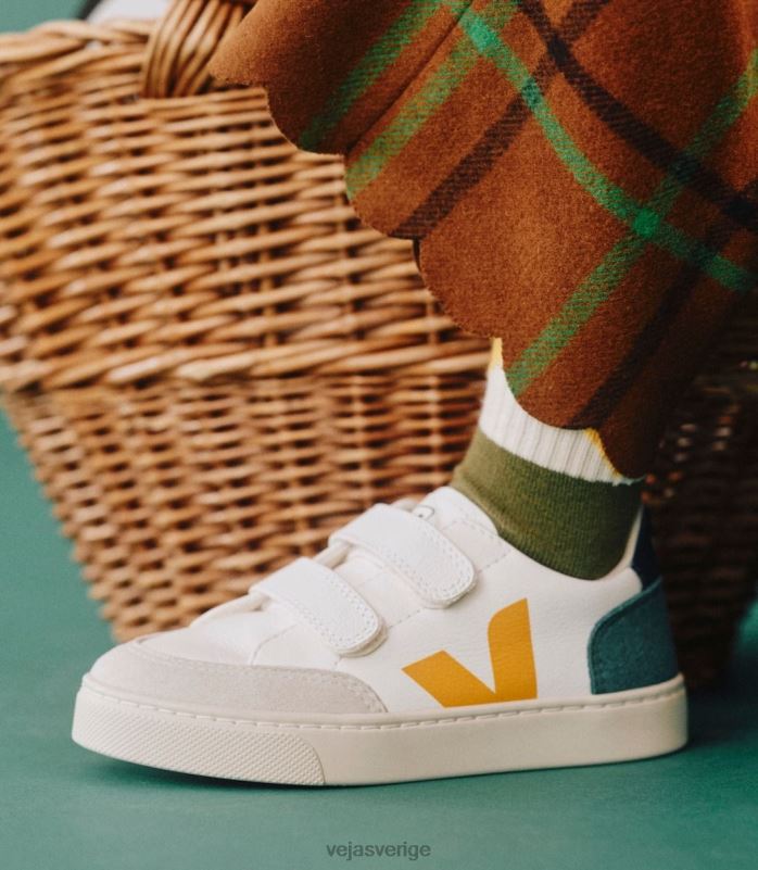 skor JP4FL308 barn Veja v-12 kromfritt läder multico brittany