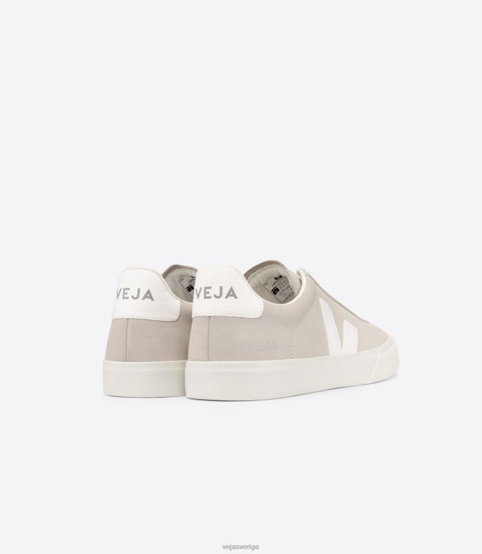 skor JP4FL228 kvinnor Veja campo nubuck naturvit
