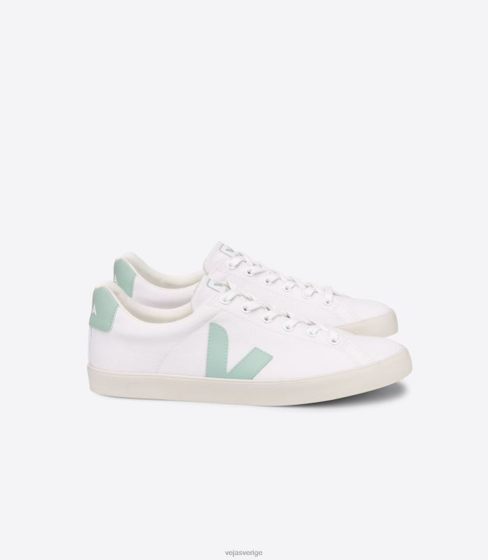 skor JP4FL244 kvinnor Veja esplar se canvas vit matcha