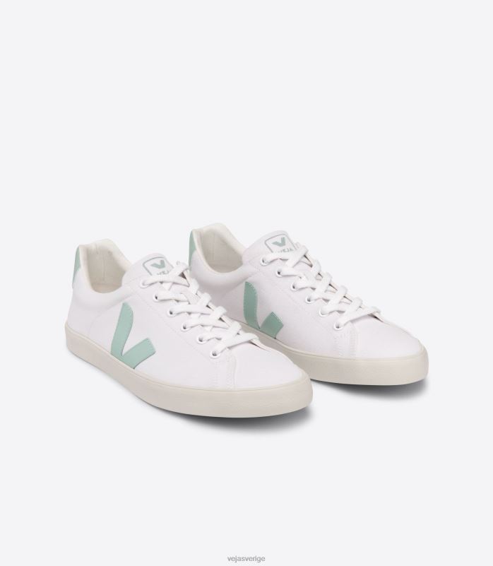 skor JP4FL244 kvinnor Veja esplar se canvas vit matcha