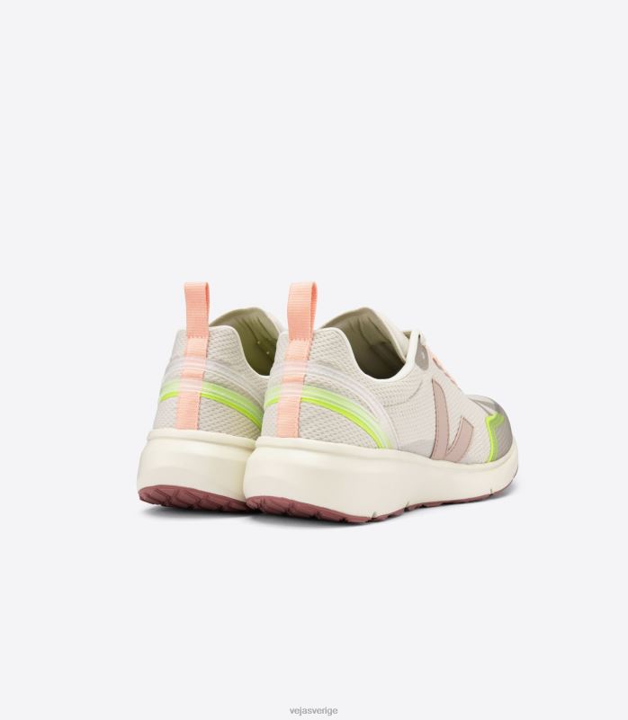 skor JP4FL270 kvinnor Veja condor 2 alveomesh naturlig babe jaune fluo