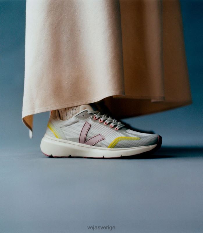 skor JP4FL270 kvinnor Veja condor 2 alveomesh naturlig babe jaune fluo