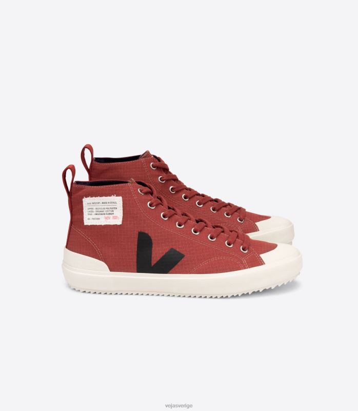 skor JP4FL289 kvinnor Veja nova hl ripstop rouille svart