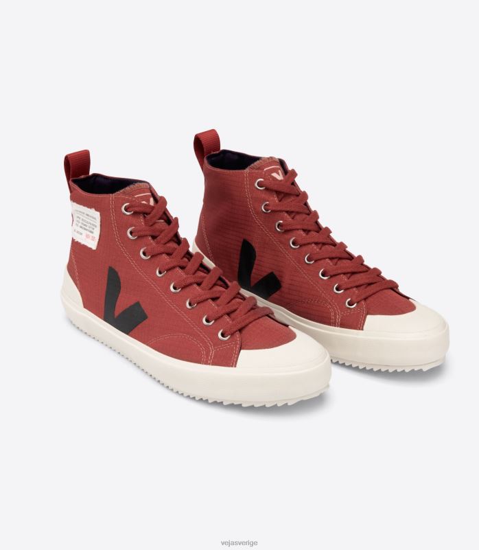 skor JP4FL289 kvinnor Veja nova hl ripstop rouille svart