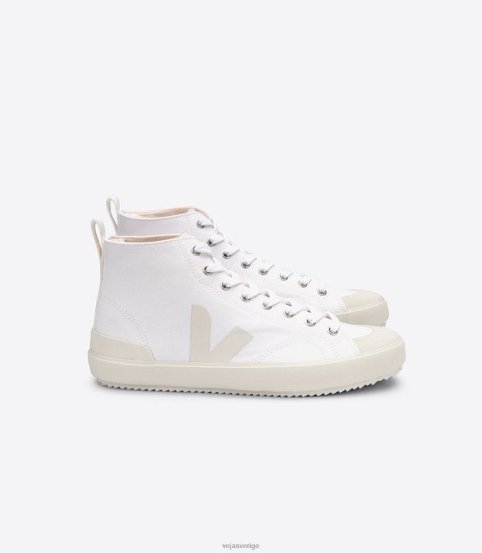 skor JP4FL292 kvinnor Veja nova ht canvas vit pierre
