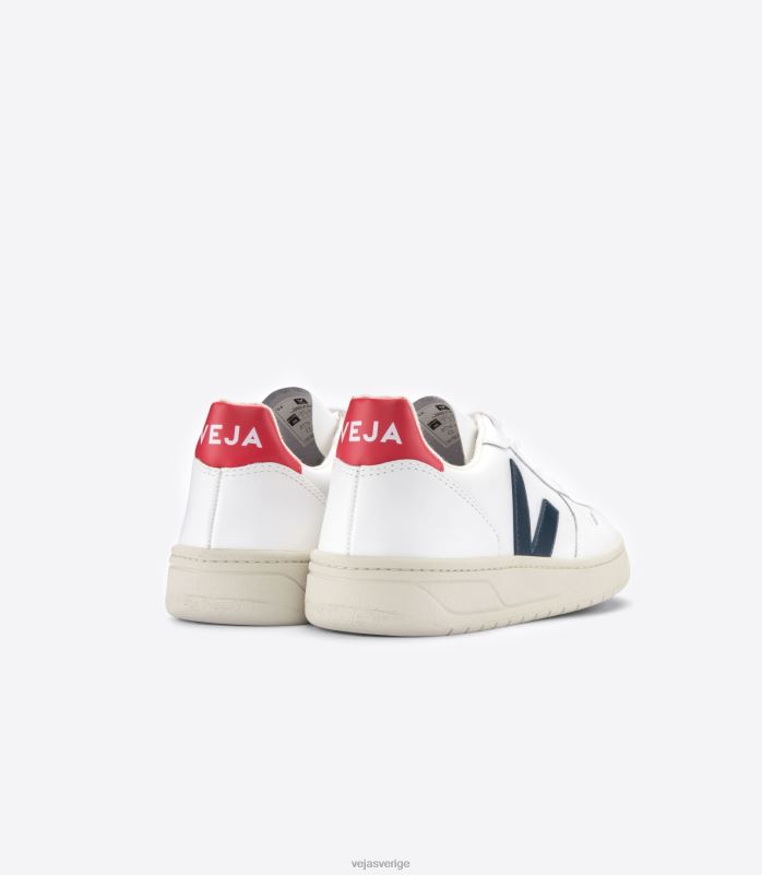 skor JP4FL238 kvinnor Veja v-10 läder vit nautico pekin