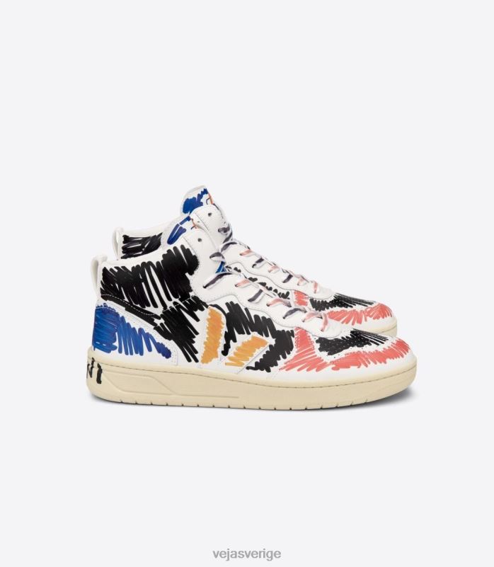 skor JP4FL240 kvinnor Veja X v-15 läder marni svart