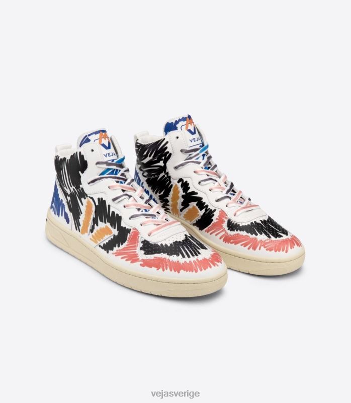 skor JP4FL240 kvinnor Veja X v-15 läder marni svart