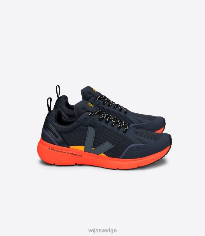 skor JP4FL197 män Veja X condor 2 ciele nautico orange fluo