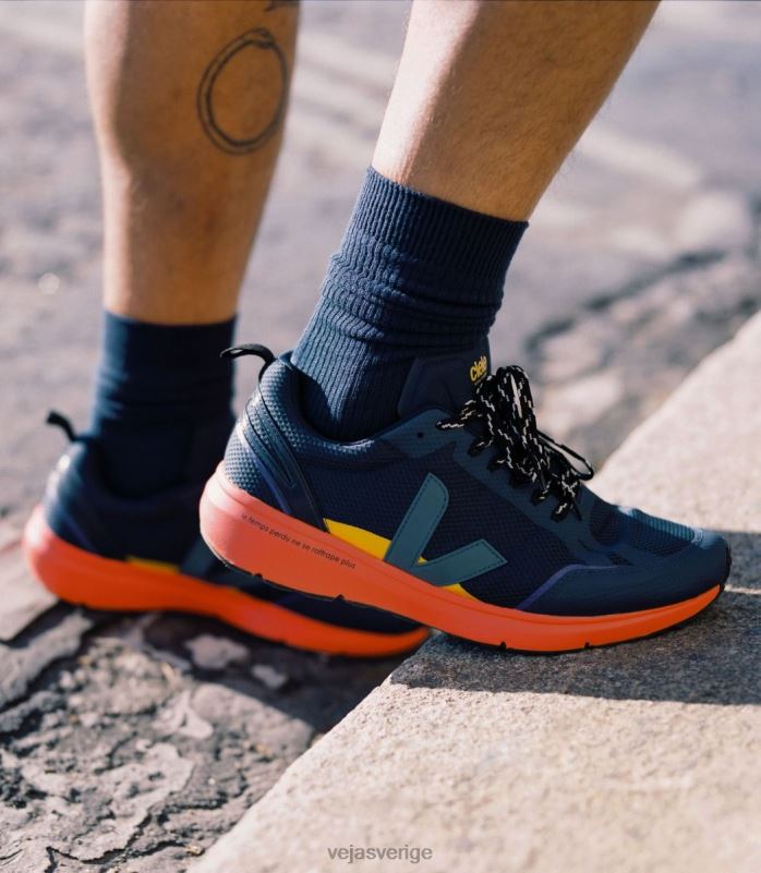 skor JP4FL197 män Veja X condor 2 ciele nautico orange fluo