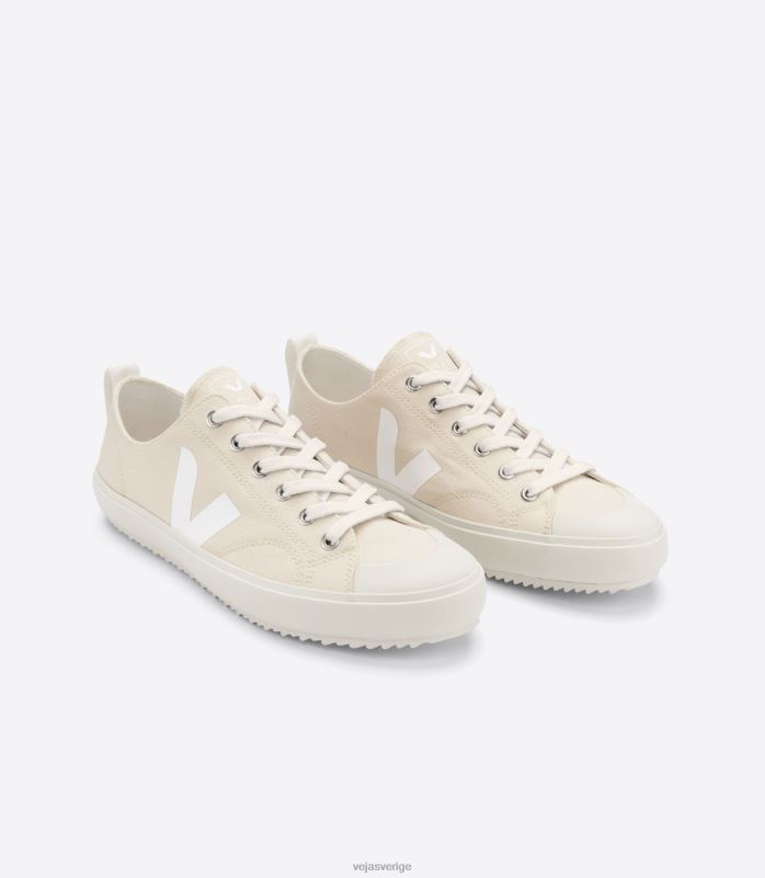 skor JP4FL154 män Veja nova canvas areia vit