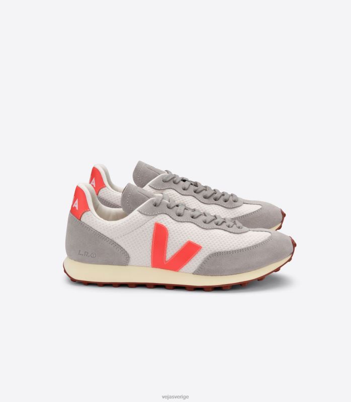 skor JP4FL106 män Veja rio branco hexamesh grus orange grå