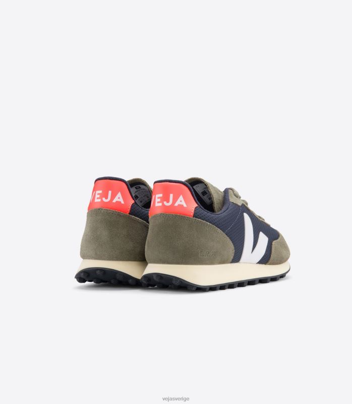 skor JP4FL99 män Veja rio branco alveomesh nautico vit orange fluo