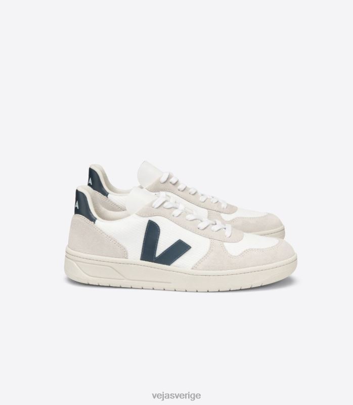 skor JP4FL46 män Veja v-10 b-mesh vit nautico