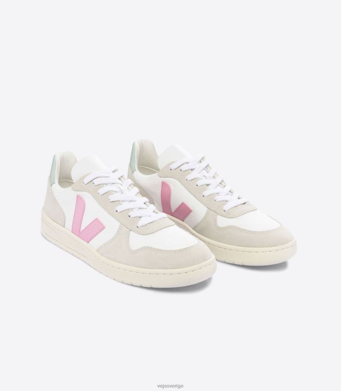 skor JP4FL56 män Veja v 10 b-mesh vit guimauve matcha