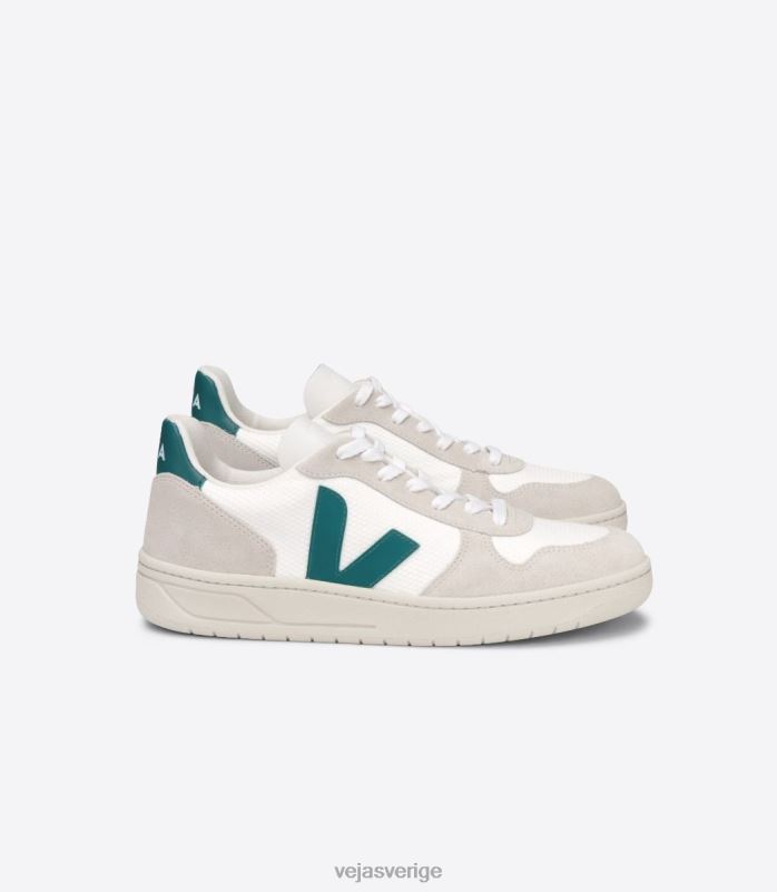 skor JP4FL58 män Veja v-10 b-mesh vit brittany