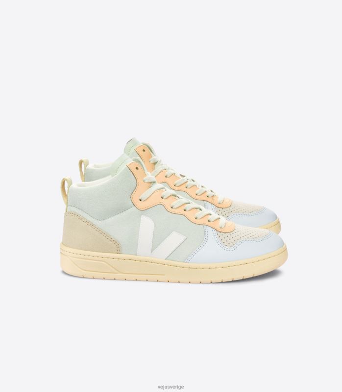 skor JP4FL82 män Veja v-15 mocka jade vit multico