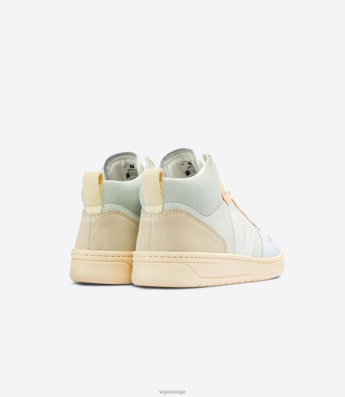 skor JP4FL82 män Veja v-15 mocka jade vit multico