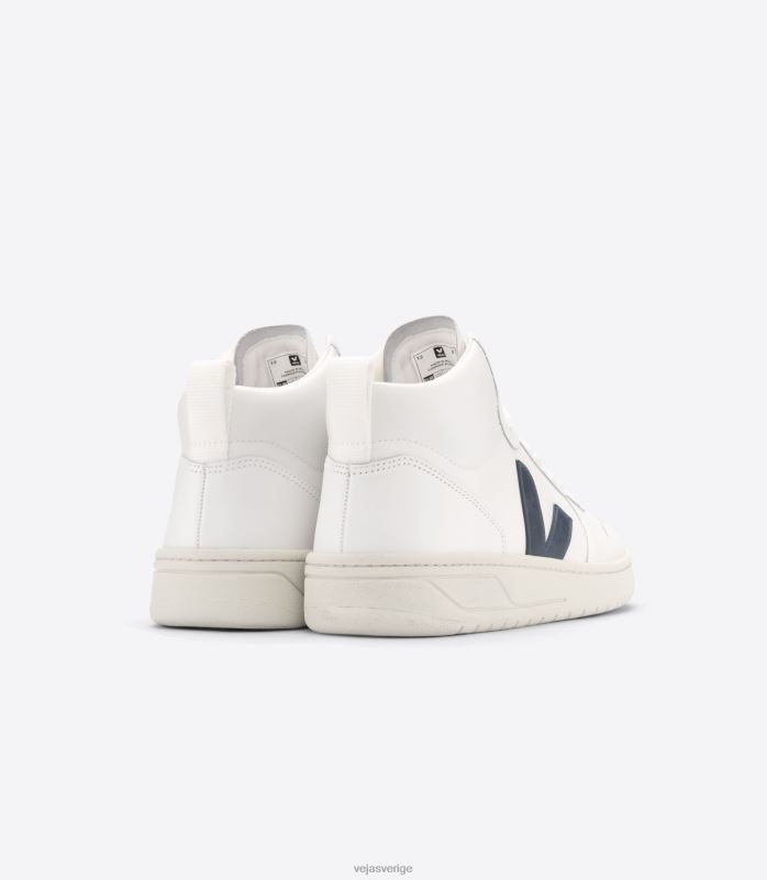 skor JP4FL87 män Veja v-15 läder vit nautico
