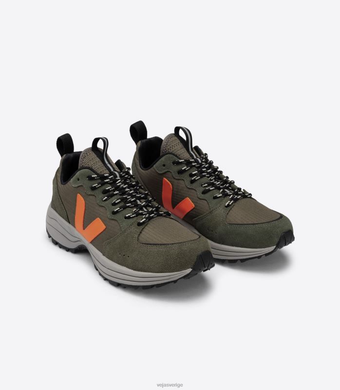 skor JP4FL166 män Veja venturi ripstop kaki neon orange