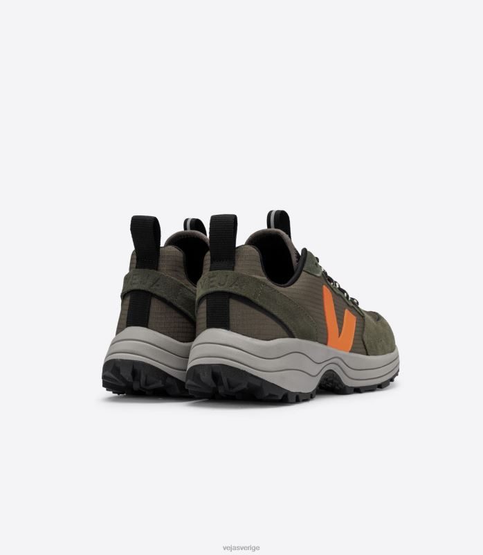 skor JP4FL166 män Veja venturi ripstop kaki neon orange